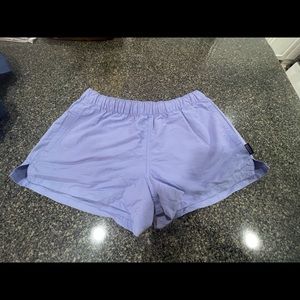 Womens barely baggie 2.5” shorts in purple perry winkle color